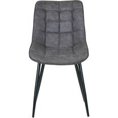 MCC Direct Suede Effect Grey Kitchen Chair 85cm 2pcs