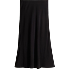 H&M Flared Slip Skirt - Black
