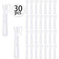 Shein White Plastic Curtain Hooks 20pcs 30pcs