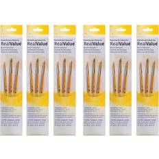 Painting Accessories Princeton RealValue Short Handle Mixed Media Brush Set 3 Set 6 Sets