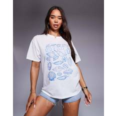 Oversize T-Shirt - Vit