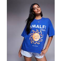 Kaiia Koboltblå T-Shirt Amalfi Coast - Koboltblå