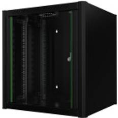 Rack Skåp 60 x 56 Väggmontering Svart RAL 9005 12U