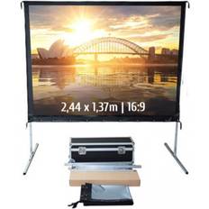 Écrans de projection Kimex Écran de Projection Mobile À Cadre Pliable