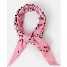 Pink Scarfs Accessorize Bandana Print Small Square Scarf - Pink