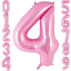 Pink Number Balloons Shein 40 Inch Oversized Pink Number Foil Balloon