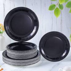 Shein 7 9 Inch Black Disposable Paper Plates