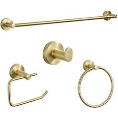 Shein Brushed Gold Bathroom Accessories Set