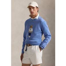 Polo Ralph Lauren Cotton Bear Sweatshirt Med Tennisstil - Blå