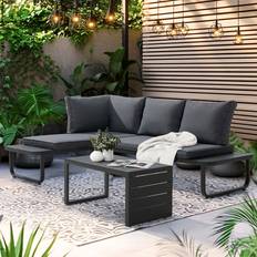 3 Piece Corner Black