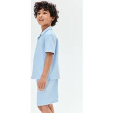 Jersey Other Sets H&M Boys 2-Piece Shirt and Shorts Set - Light Blue