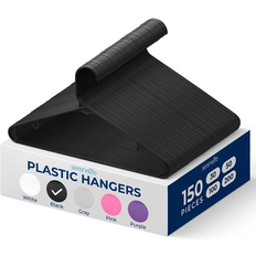 SereneLife 150 Pieces Plastic Hangers Set