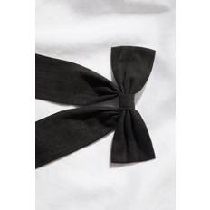 Recycled Materials Hair Accessories H&M Black Linen Blend Bow Hair Clip