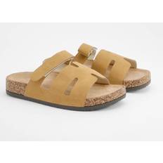 Beige Slides boohoo Cut Out Strap Detail Sliders - Beige