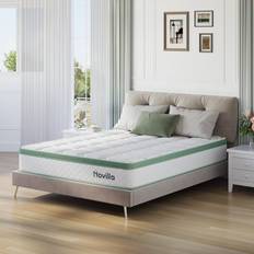 Kingsize spring mattress Novilla Memory Foam Pocket Sprung Mattress Kingsize 5' Coil Spring Matress