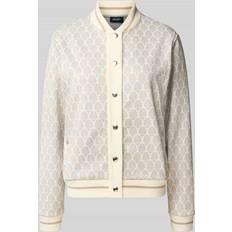Joop! Sweatjacke Mit Stehkragen Und Knopfleiste - Offwhite
