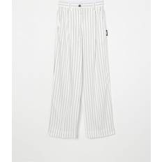 Piger Casual Bomuld Bukser - Sort/Hvidstribed