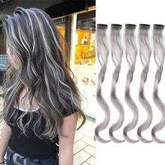 Shein Y2K Long Curly Hair Extensions 5pcs