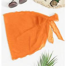 Women Swimsuit Cover-Ups & Sarong Wraps on sale Shein Swim Vcay Women Solid Color Ruffle Trim Beach Cover-Up