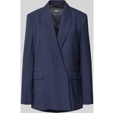 Dame - Stribede Blazere BOSS Blazer Janka DB2 Open Miscellaneous - Navy/Røgblå
