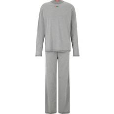 Diesel Sovplagg Diesel Pyjama Nolan - Graumeliert/Rot/Schwarz/Weiß