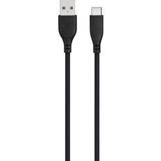 USB-A Till USB-C Kabel 2m Svart