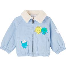 Baby Printed Denim Jacket - Blue