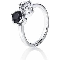 Onyxer Ringar Efva Attling The Storm & Ring Crystal Quartz/Onyx