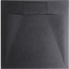 Docce Beliani Piatto Doccia Azzurro 90 x 90 x 3 cm Nero
