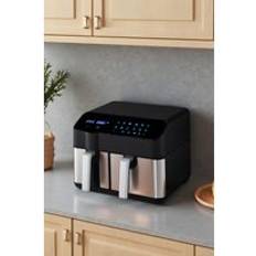 Living and Home Dual Basket 9.5L Air Fryer Touch Screen