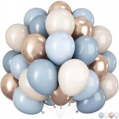 Party Supplies Shein 40pcs Blue Gold Balloons Bohemian Style