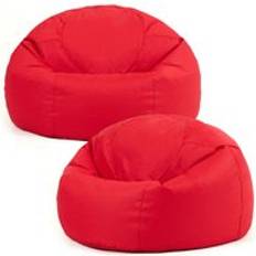 Red Bean Bags ICON Classic Indoor Outdoor Khaki Chair Pack 2 Bean Bag
