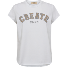 Mos Mosh Dame T-shirts Mos Mosh Tee Top T-shirt - Hvid