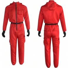 Shein In-Stock Red Jumpsuit Movie Cosplay Costume