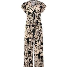 Betty Barclay Dame Jumpsuits & Overalls Betty Barclay Blomstret Jumpsuit Med Taljebælte - Sort