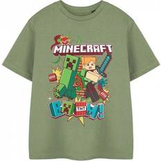 Minecraft Boom Cotton T-Shirt - Green