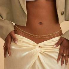 Body Chains on sale Shein Fashionable Versatile Minimalist Beach Bikini Body Chain Set - Jewelry