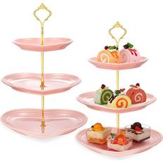 Rosa Kakfat Temu Elegant Pink Plastic Cake Stand A Kakfat