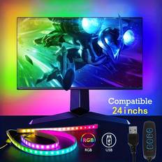 Temu 3pcs Set Of Usb Rgb Led Strip Lights Ljuslist