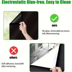 Black Window Film Temu Black Blackout 5mil Window Film