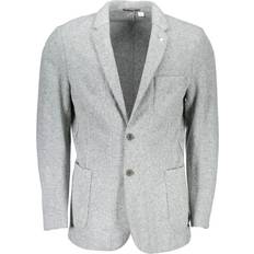 Gant Blazere Gant Klassisk Uld Strikblazer Jakke - Grå