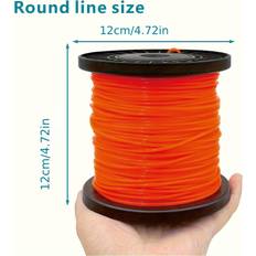 Temu 328ft Durable 2.4mm Orange Nylon Trimmer Line
