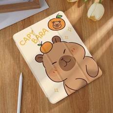 Galaxy tablet s6 lite cover Shein Cute Capybara Tablet Protective Case Samsung Galaxy Tab S6 Lite