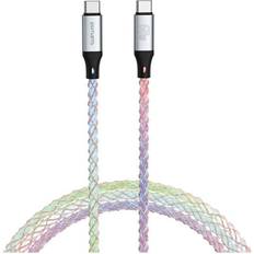 4smarts USB-C Till USB-C Kabel 60W 1.5m RGB
