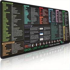 Temu Excel Shortcuts Cheat Sheet Mouse Pad