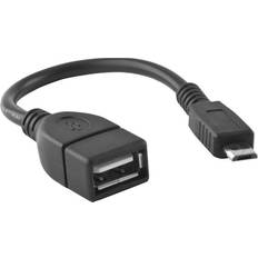 Adapter USB till Micro-USB Svart