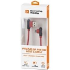 Extreme Media MicroUSB USB Cable 1m Red