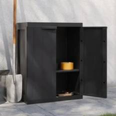 Berkfield Home Outdoor Black 65x37x85 cm Storage Cabinet