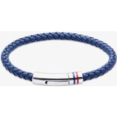 Blue Bracelets Unique Blue Leather Braided Bracelet - Blue