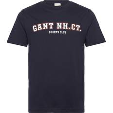 Gant T-shirts på rea Gant Graphic Ss T-Shirt - Marinblå